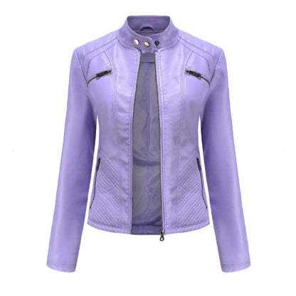 Klassische Lederjacke für Damen | Zeitlose Passform