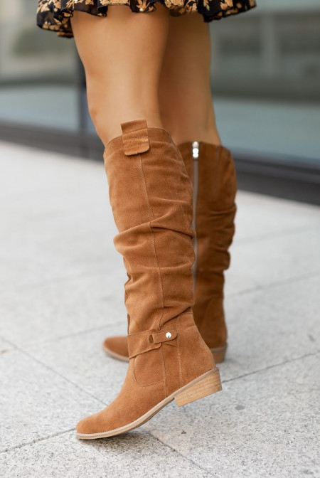 Kniehohe Stiefel Damen | Blockabsatz & Bequem für Herbst