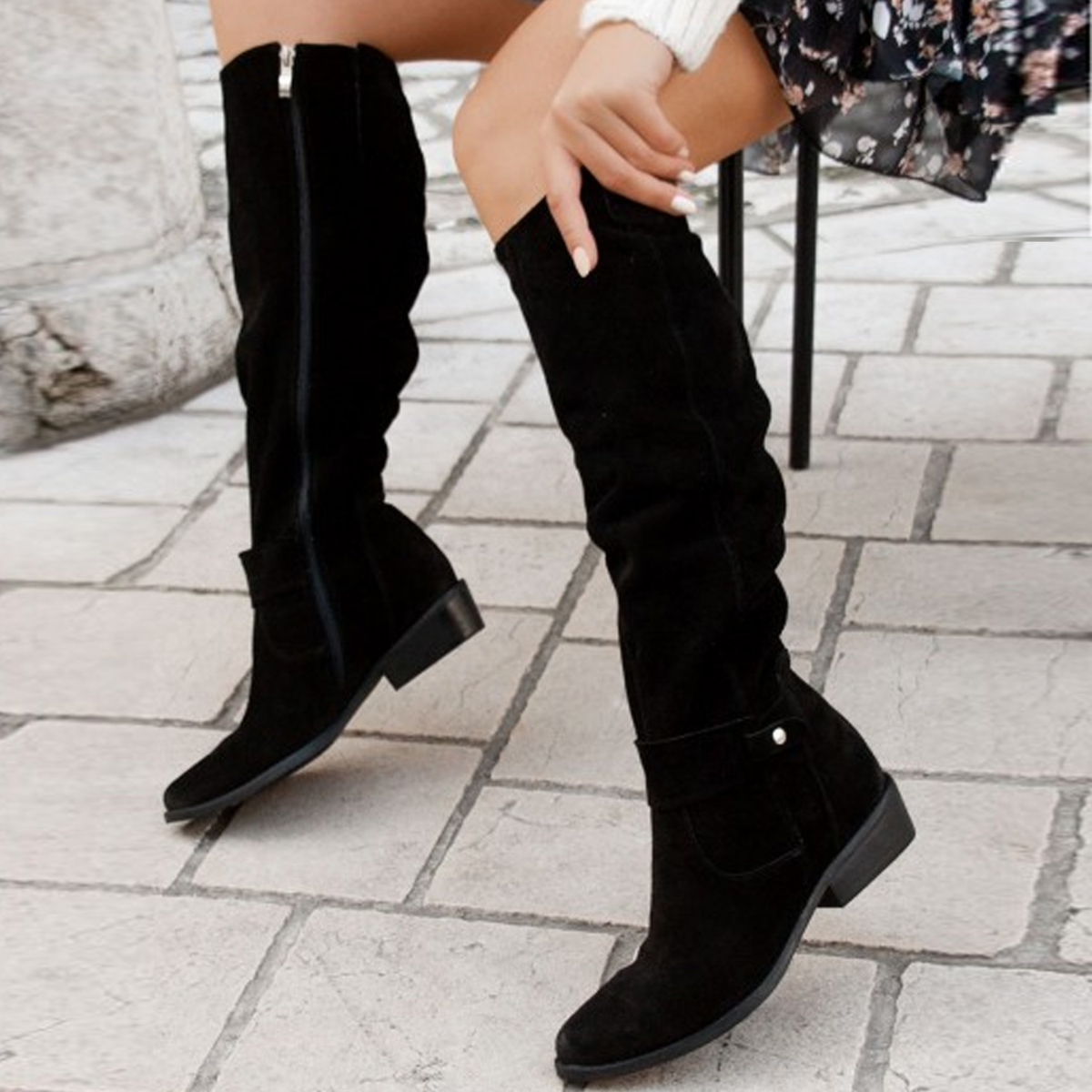 Kniehohe Stiefel Damen | Blockabsatz & Bequem für Herbst