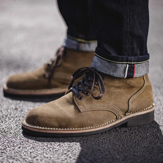 Knöchel Schuhe Herren | Schnürung & Wildleder-Look