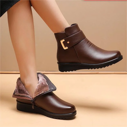 Knöchelhohe Stiefel für Damen | Echtes Leder