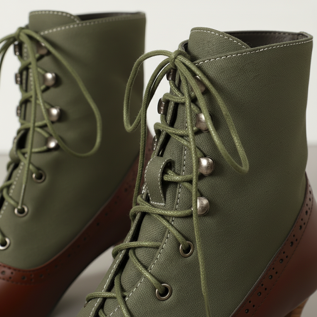 Damen Stiefeletten Schnürverschluss Schlank Geschnitten Schuhe 4