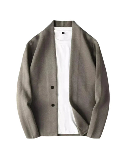 Langarm Blazer Herren | Schalkragen & Zweiknopf
