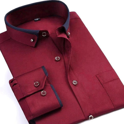 Langarm Polo Herren | Bequem & Elegant mit Kontrastkragen