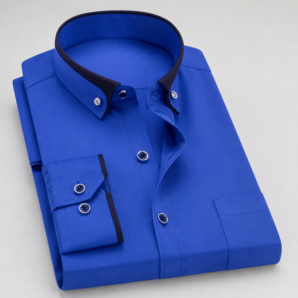 Langarm Polo Herren | Bequem & Elegant mit Kontrastkragen