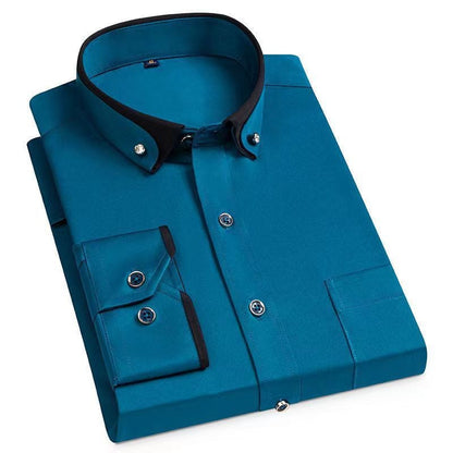 Langarm Polo Herren | Bequem & Elegant mit Kontrastkragen