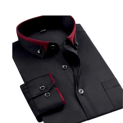 Langarm Polo Herren | Bequem & Elegant mit Kontrastkragen