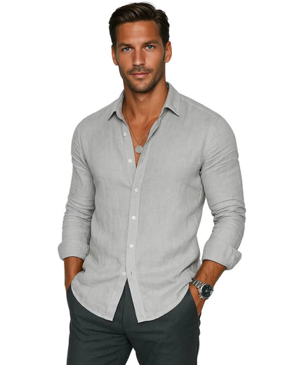 Langarm Polo Herren | Kentkragen & Knopfleiste