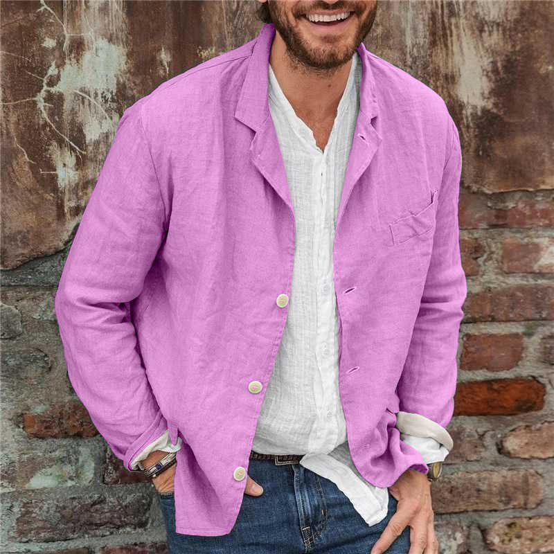 Langarm Polo Herren als Hemdjacke | Reverskragen & Brusttasche