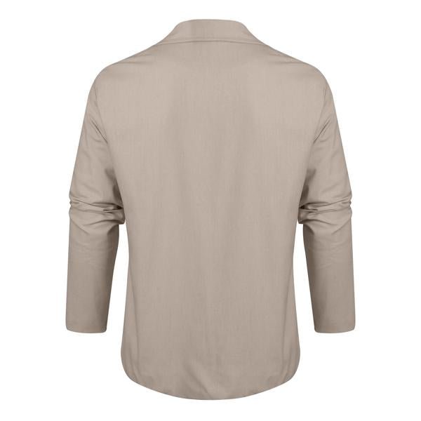 Langarm Polo Herren als Hemdjacke | Reverskragen & Brusttasche