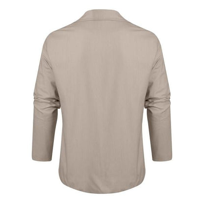 Langarm Polo Herren als Hemdjacke | Reverskragen & Brusttasche
