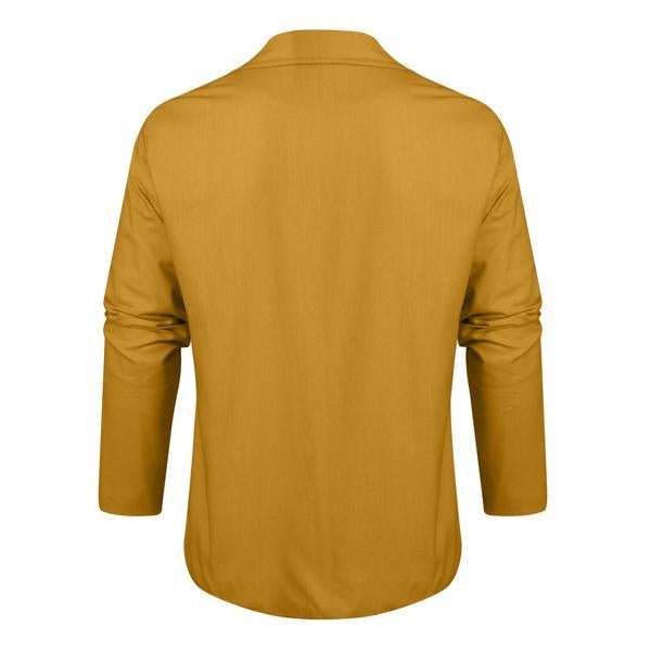 Langarm Polo Herren als Hemdjacke | Reverskragen & Brusttasche