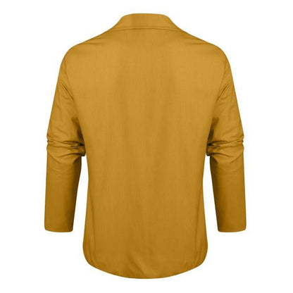 Langarm Polo Herren als Hemdjacke | Reverskragen & Brusttasche