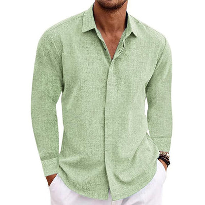 Langarm Polo Herren unifarben | Umlegekragen & Klare Linie