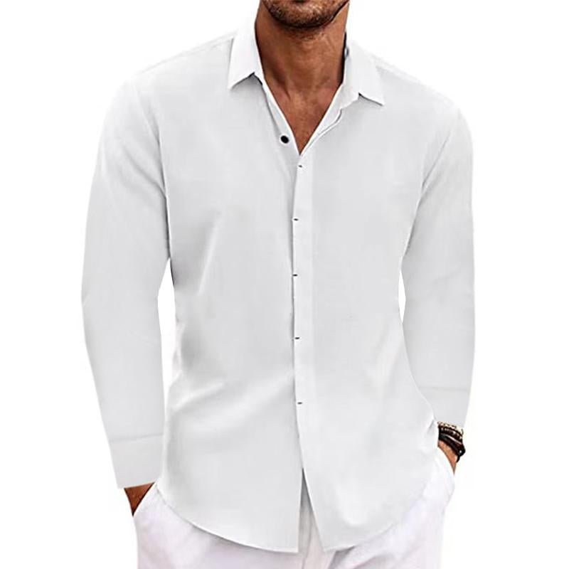 Langarm Polo Herren unifarben | Umlegekragen & Klare Linie