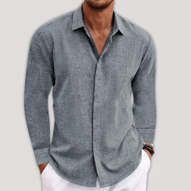 Langarm Polo Herren unifarben | Umlegekragen & Klare Linie