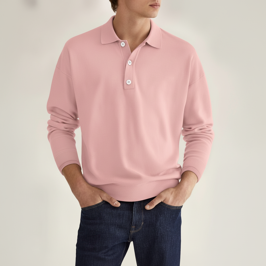 Langarm Polo Shirt Herren | Slim Fit & Bequem für den Alltag