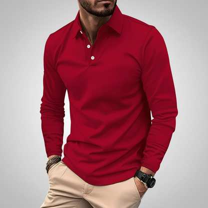 Langarm Polo Shirt Herren | Slim Fit & Bequem für den Alltag