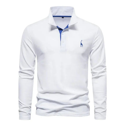 Langarm Poloshirt Herren | Polokragen & Kontrast-Details