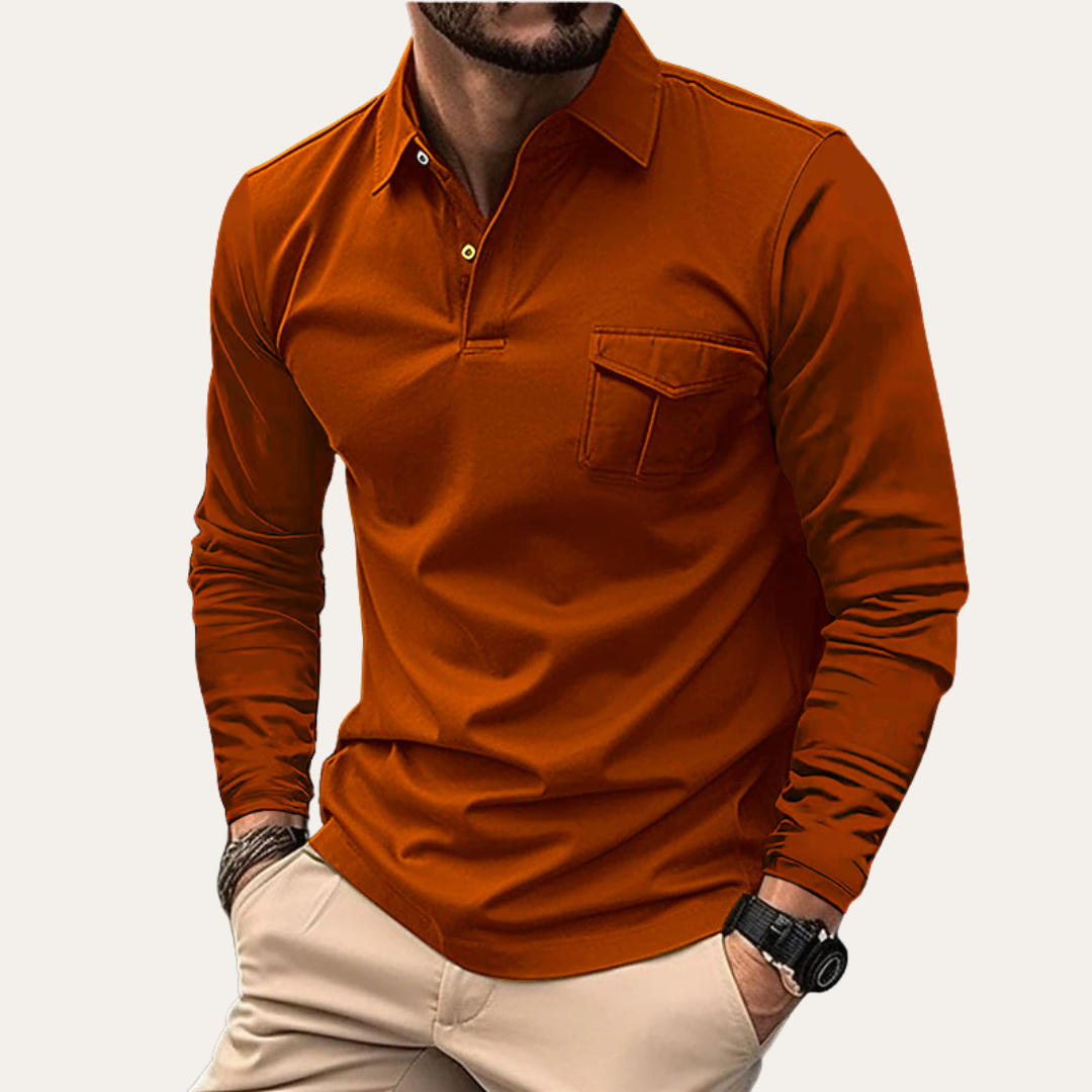 Langarm-Poloshirt für Herren | Zeitloses Design