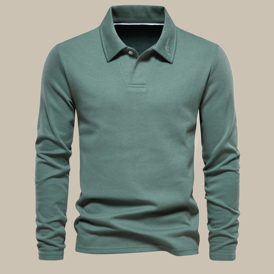 Langarm-Poloshirts für Herren | Bequeme Passform