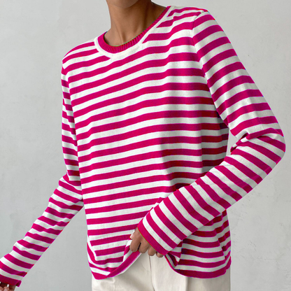 Langarm Shirt Damen | Gestreift & Leicht für jeden Tag