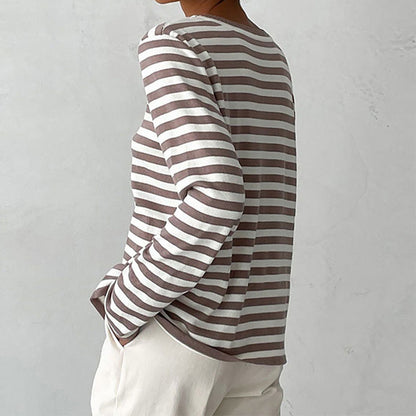 Langarm Shirt Damen | Gestreift & Leicht für jeden Tag