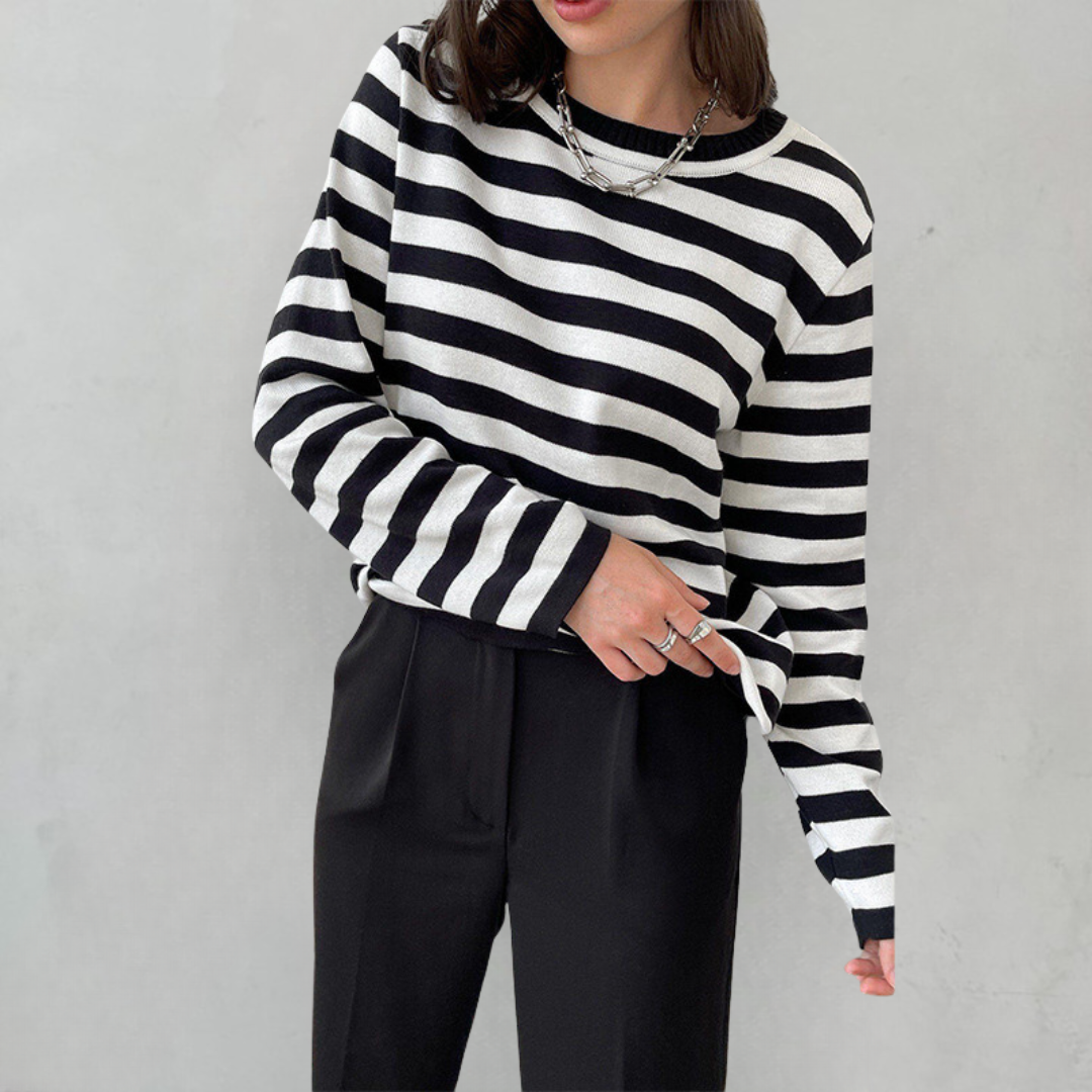 Langarm Shirt Damen | Gestreift & Leicht für jeden Tag
