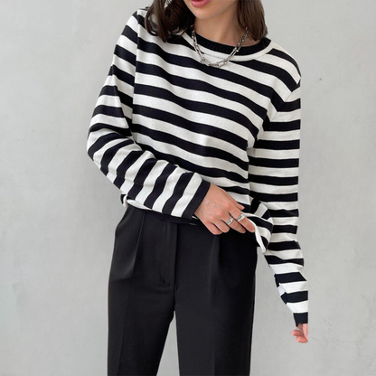 Langarm Shirt Damen | Gestreift & Leicht für jeden Tag