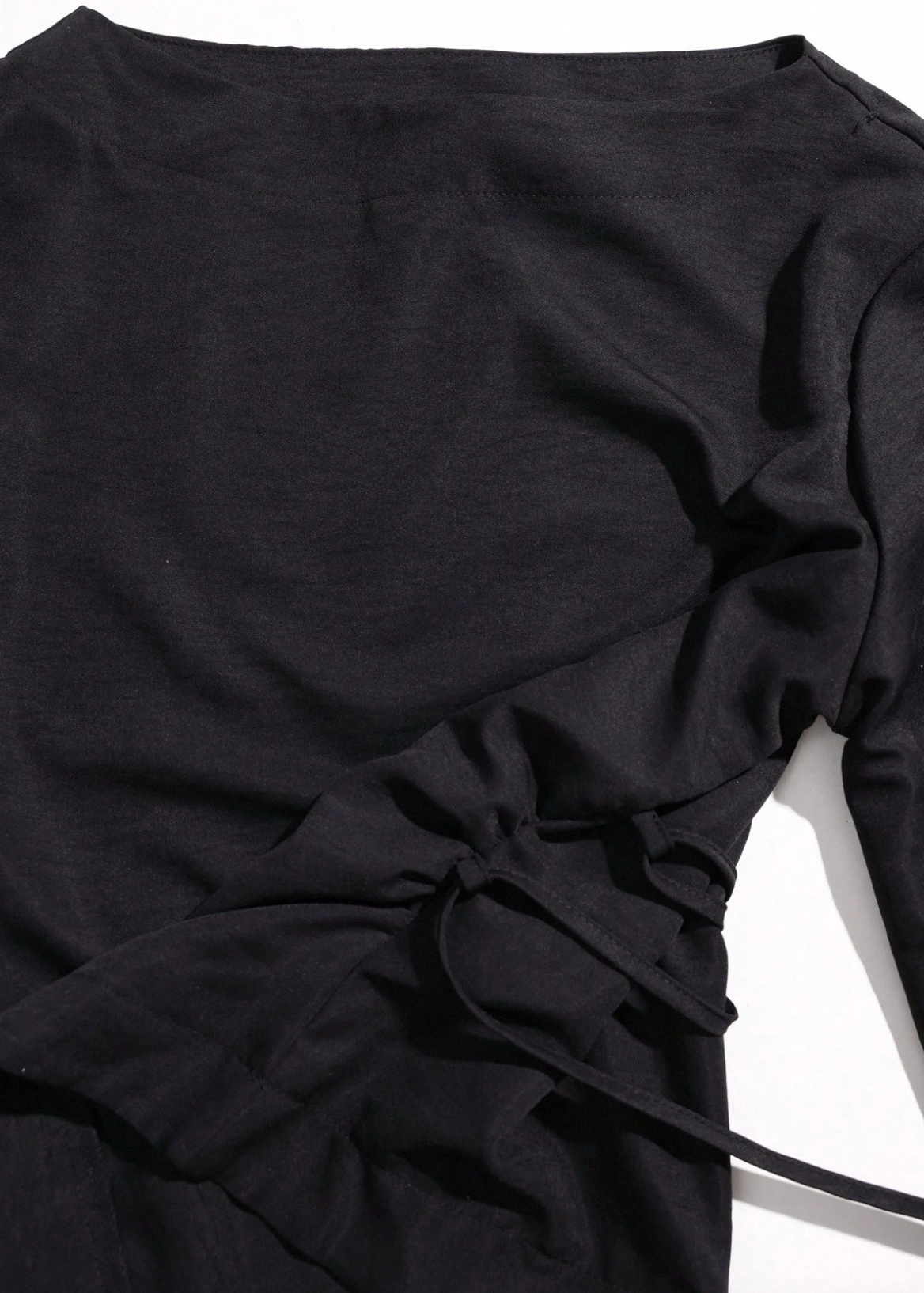 Langarm Top Damen | Trompetenärmel & Fließender Fall