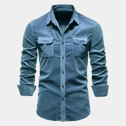 Langarmhemd für Herren, Cordstoff | Regular Fit