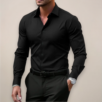 Langarmhemd für Herren | Regular Fit, Reverskragen
