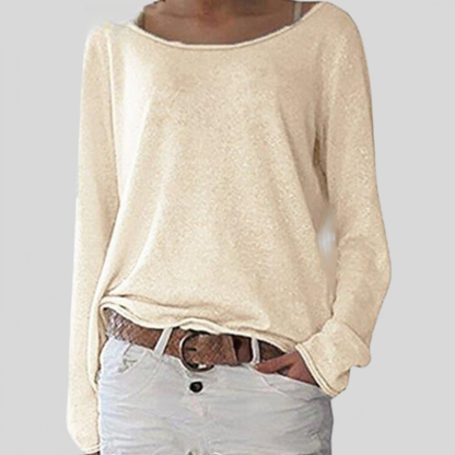 Langarmshirt Damen | Rundhals & Legerer Schnitt