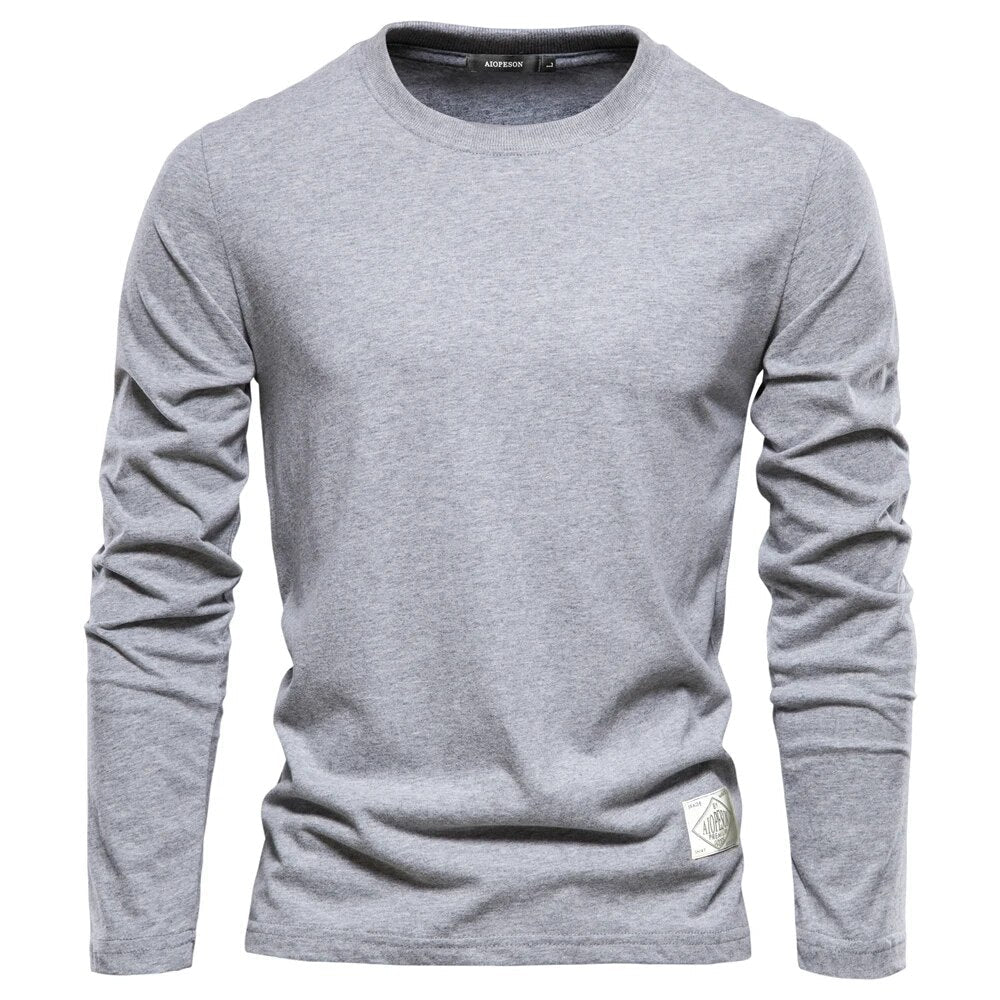 Langarmshirt Herren | Rundhals & Klassischer Basic-Schnitt