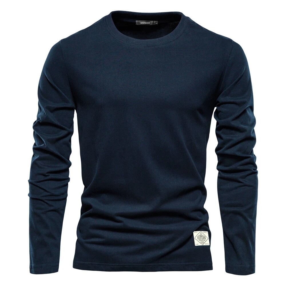 Langarmshirt Herren | Rundhals & Klassischer Basic-Schnitt