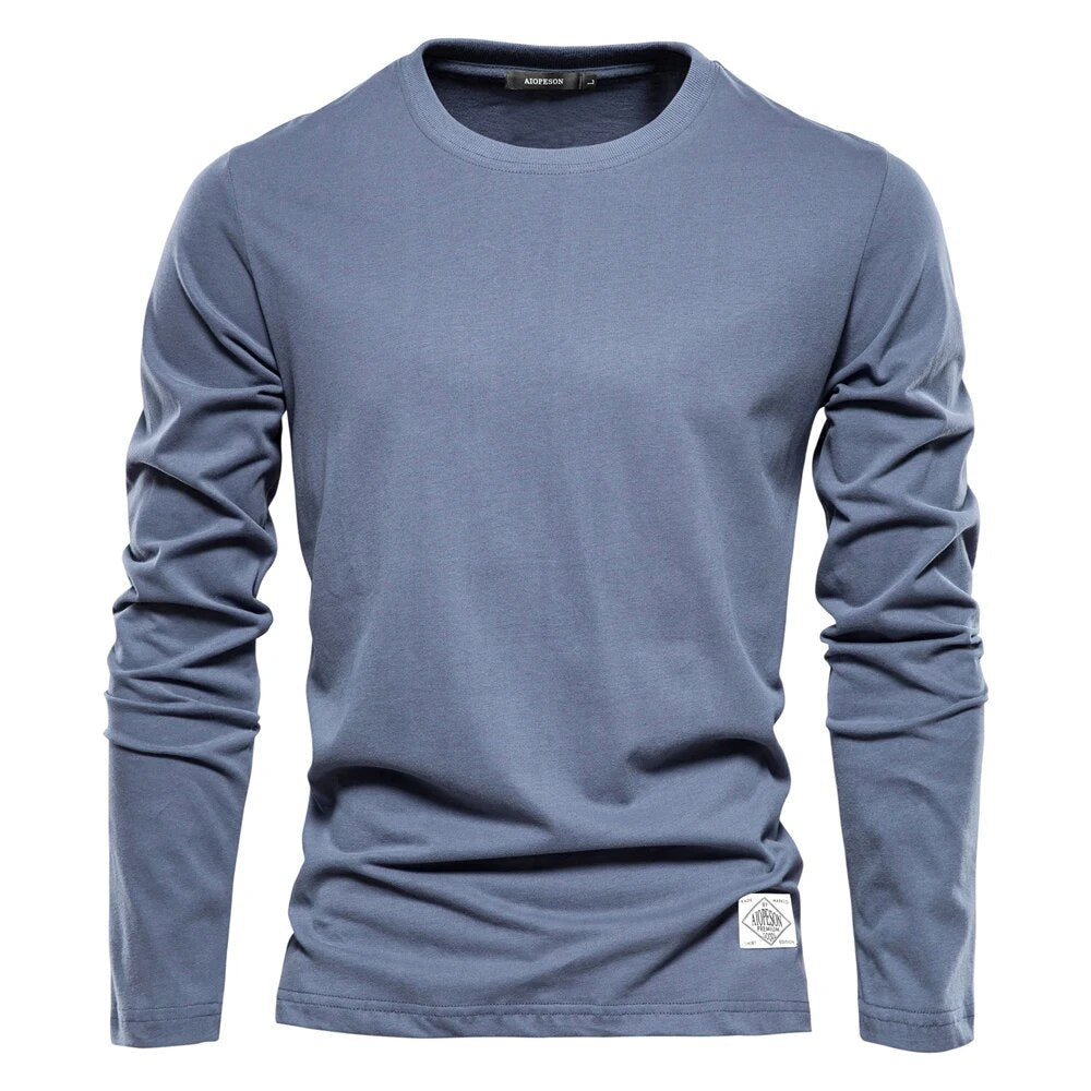 Langarmshirt Herren | Rundhals & Klassischer Basic-Schnitt