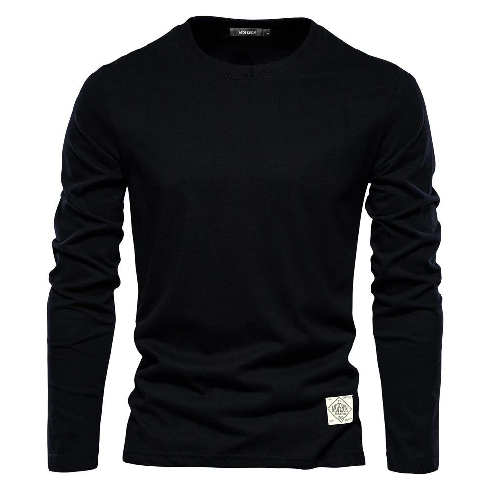 Langarmshirt Herren | Rundhals & Klassischer Basic-Schnitt