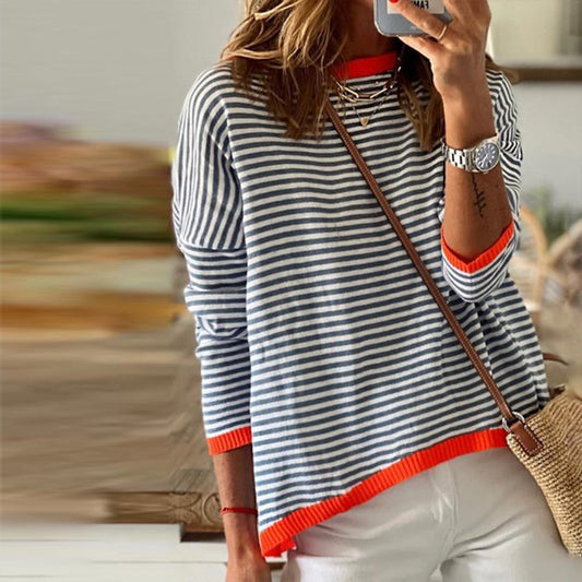 Langarmtop Damen | Rundhals & Bequem für Herbst