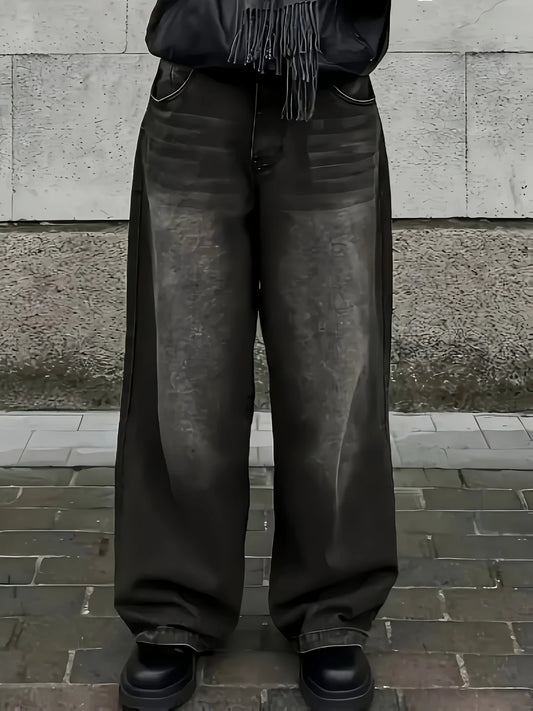 Lange Hosen Baggy-Jeans für Herren | Lockere Passform, Retro-Stil
