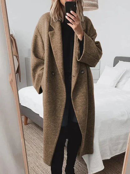 Langer Mantel Damen | Revers & Oversize für Winter