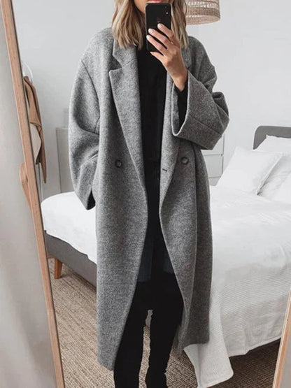 Langer Mantel Damen | Revers & Oversize für Winter