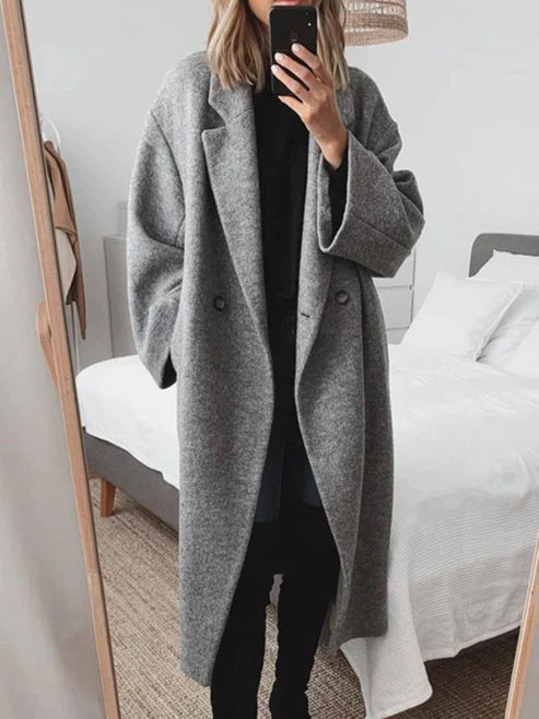 Langer Mantel Damen | Revers & Oversize für Winter