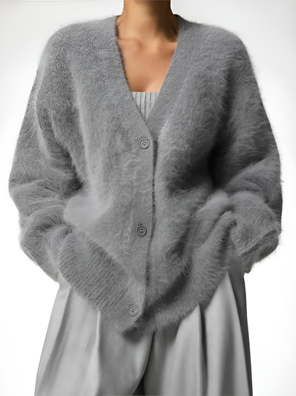 Langer Cardigan für Damen | Gestrickt, Regular Fit