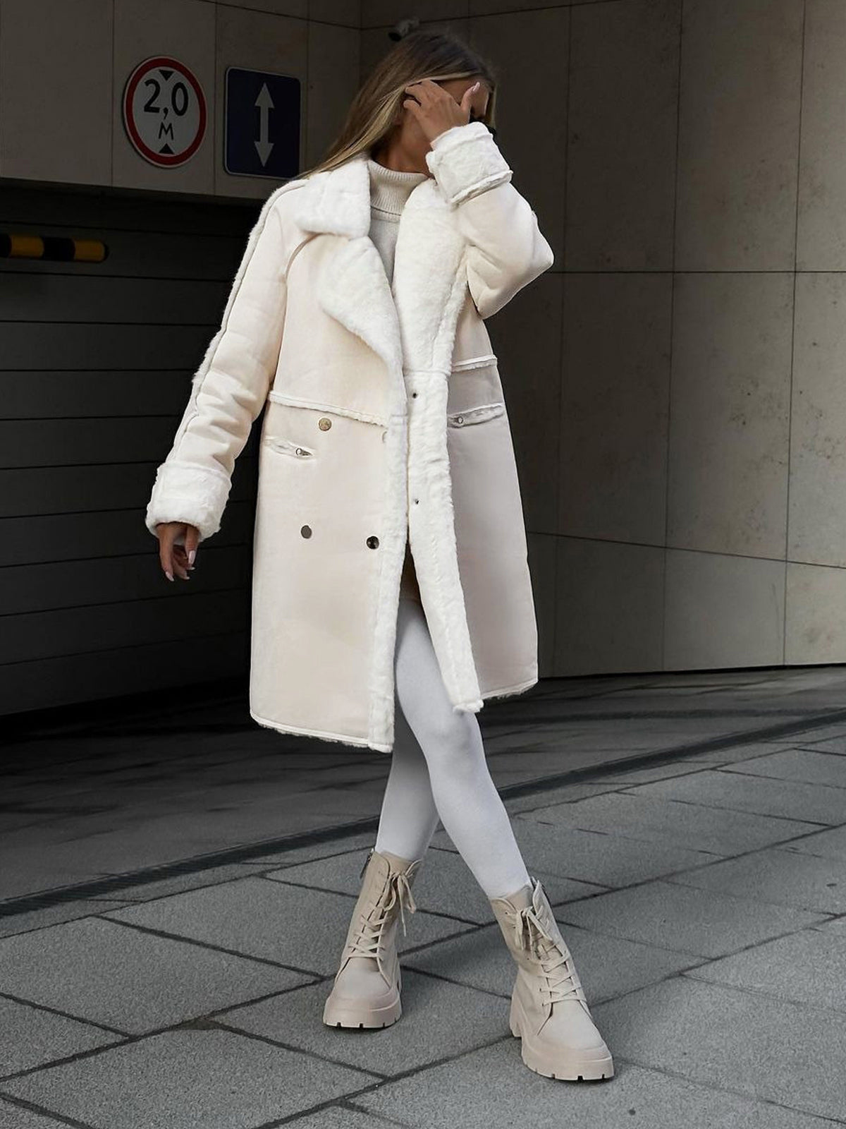 Langer Polarfleecemantel für Damen | Winter Essential