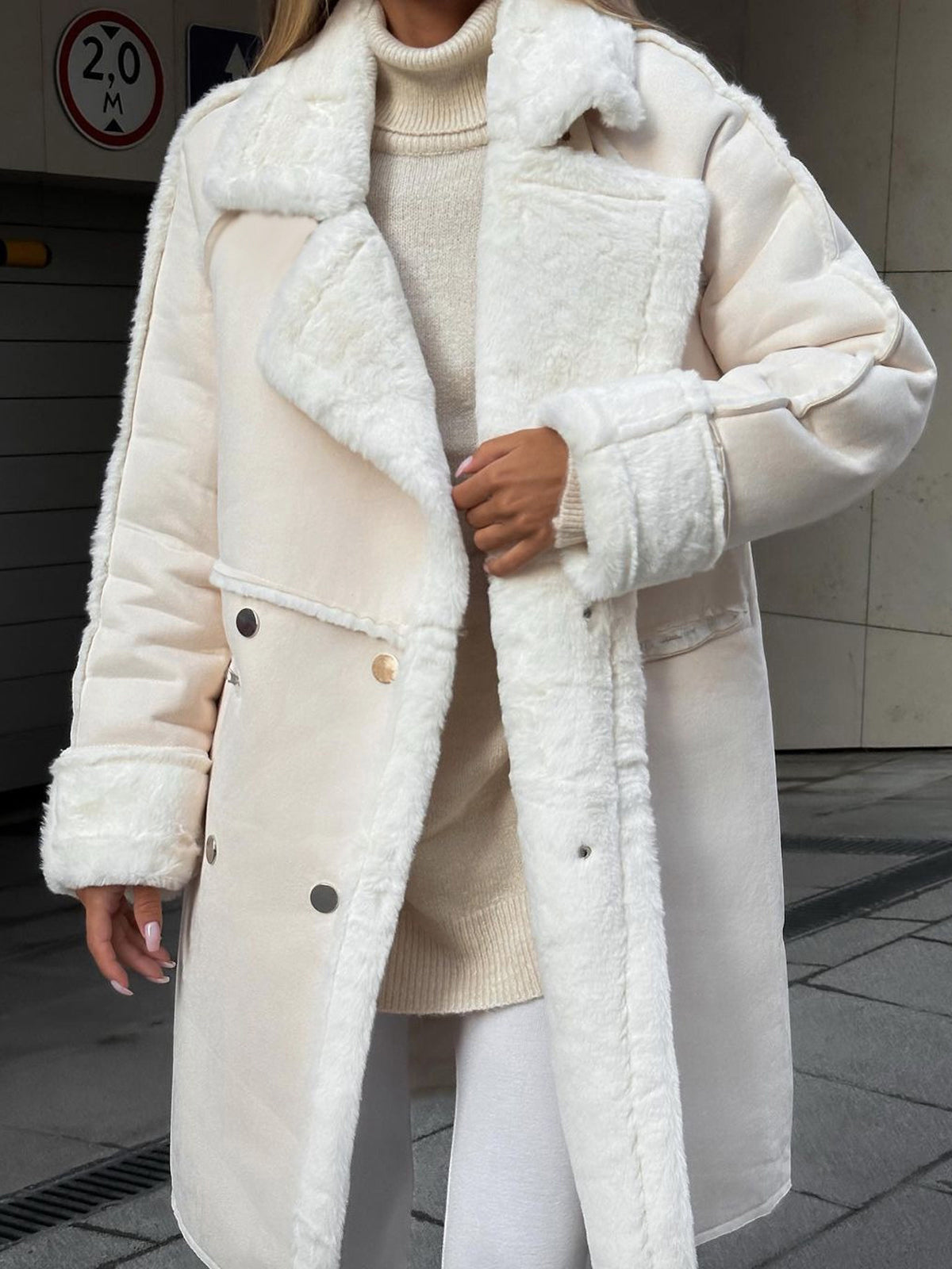 Langer Polarfleecemantel für Damen | Winter Essential