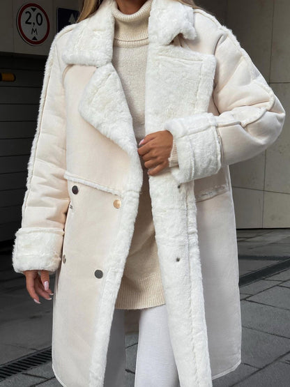 Langer Polarfleecemantel für Damen | Winter Essential