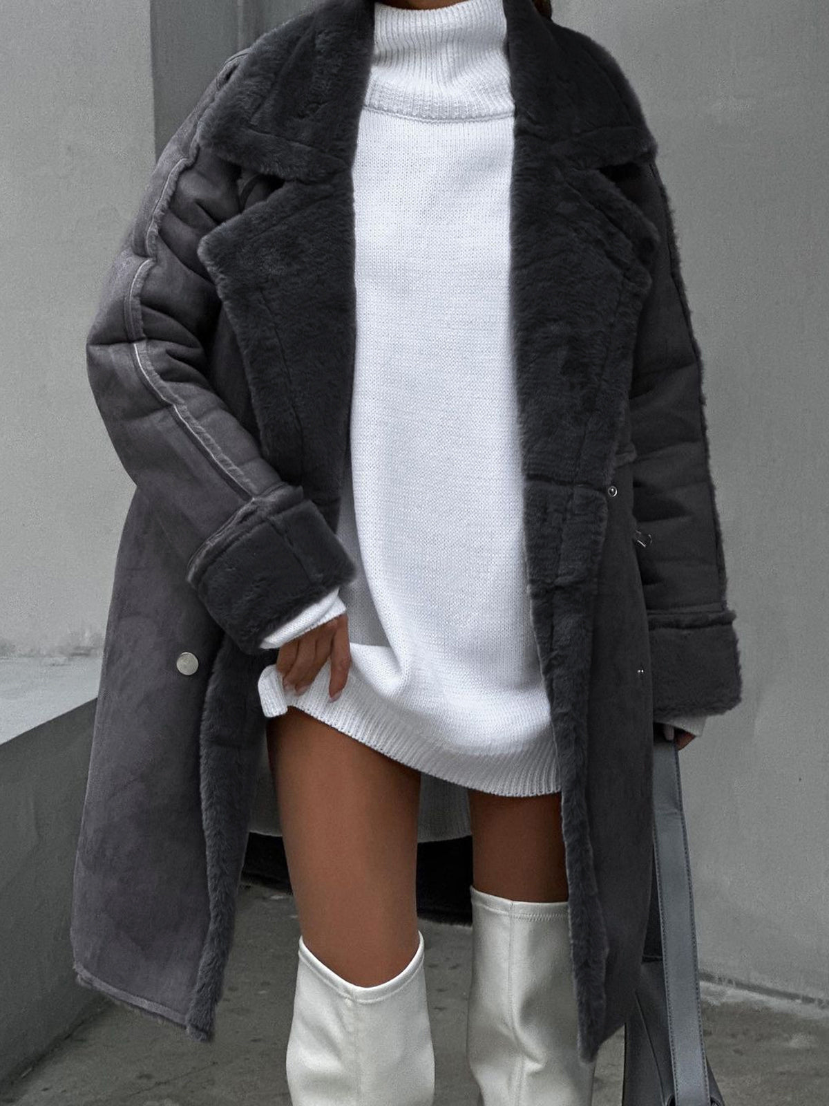 Langer Polarfleecemantel für Damen | Winter Essential