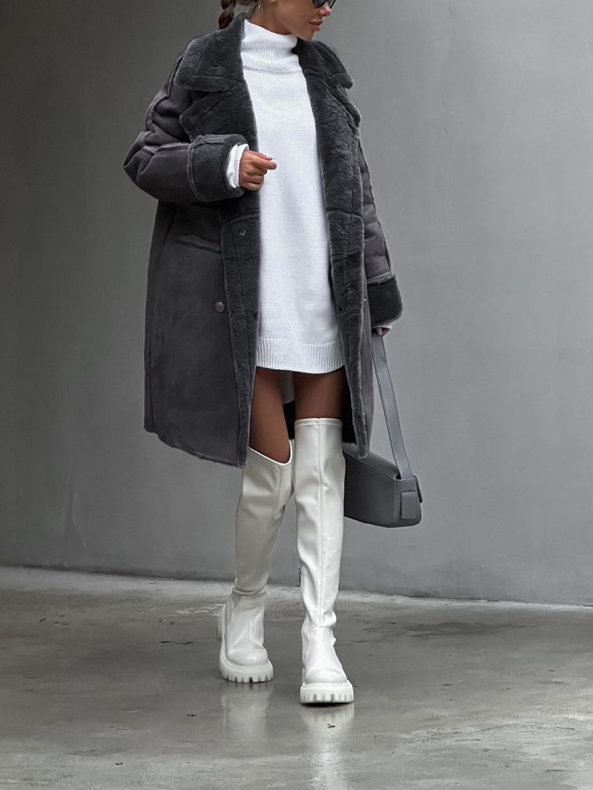 Langer Polarfleecemantel für Damen | Winter Essential