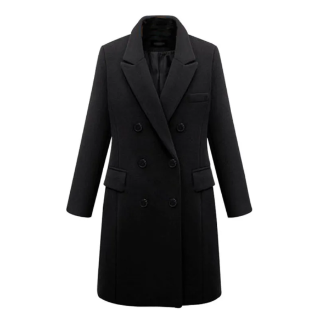 Langer Wintermantel für Damen | Modernes Design