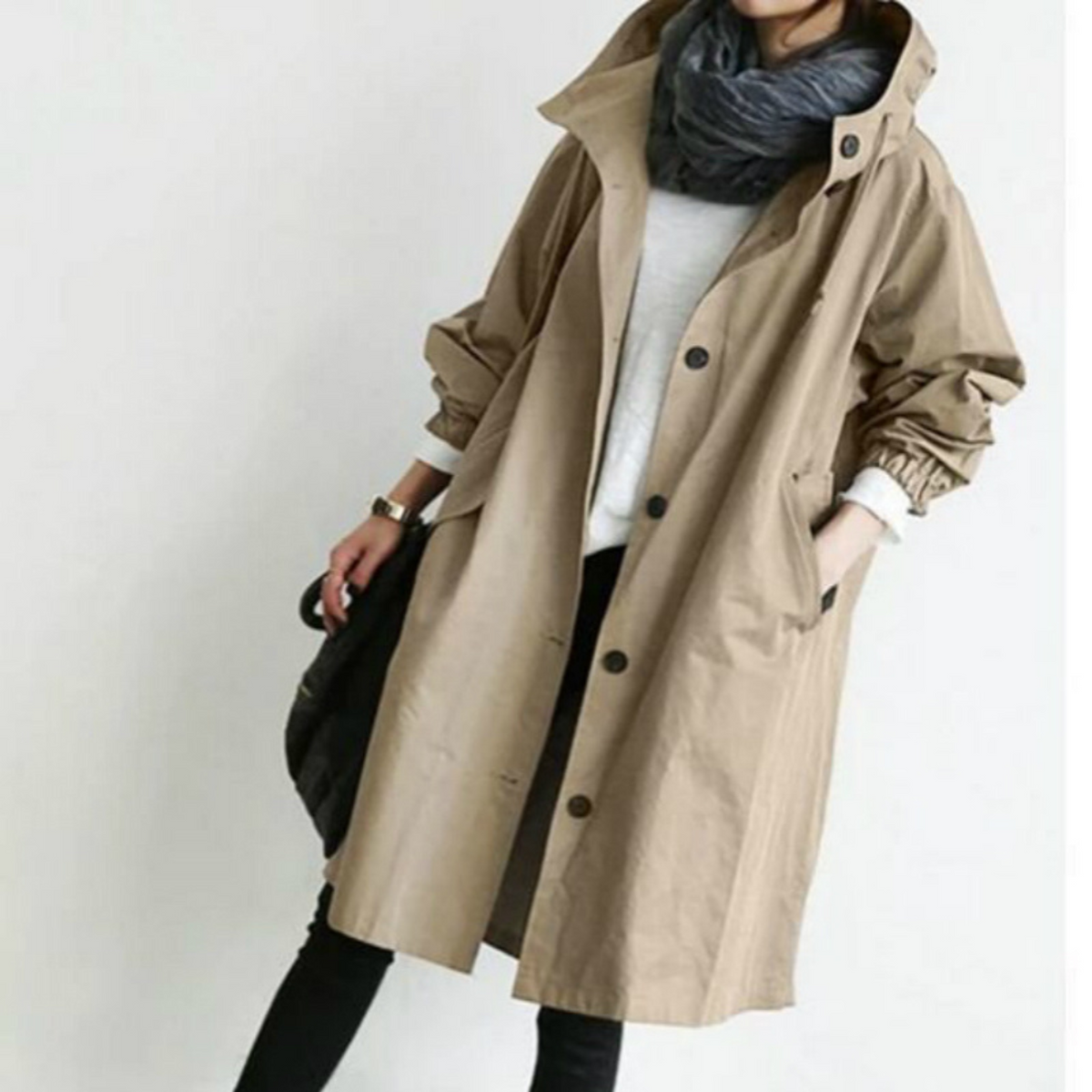 Winterjacke Damen | Wind- & Kälteschutz mit Kapuze 7